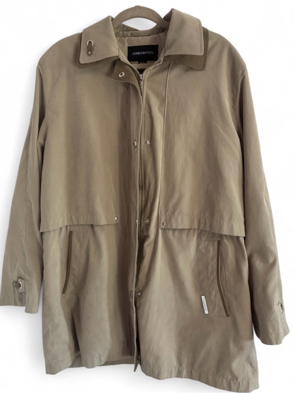 London Fog Khaki/Tan Lightweight Trench Coat XL